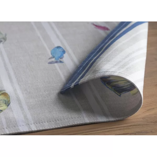 Maison d Hermine Cloth Placemats 100 Cotton Set of 4 Decorative Washable Table Placemat Dining Holidays Buffet Parties amp Wedding Use Summer Picnic  SpringSummer36  Poisson Set of 4