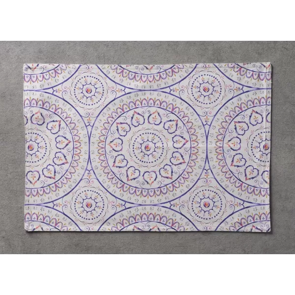 Maison d Hermine Cloth Placemats 100 Cotton Set of 4 Decorative Washable Table Placemat Dining Holidays Buffet Parties amp Wedding Use Summer Picnic  SpringSummer44  Mandala Set of 4