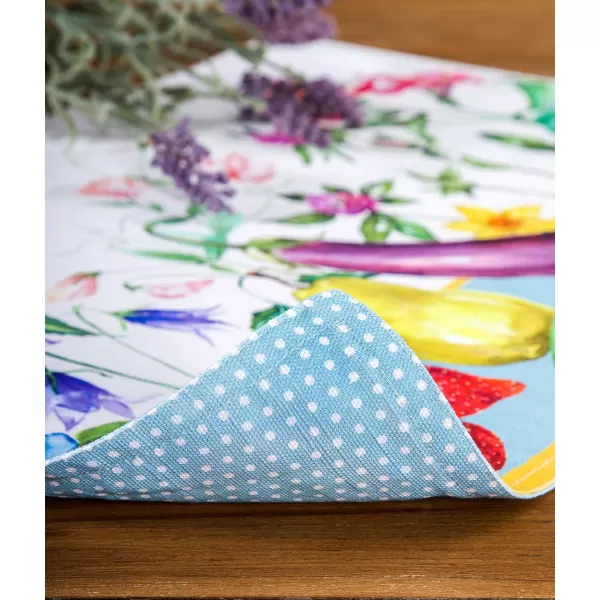 Maison d Hermine Cloth Placemats 100 Cotton Set of 4 Decorative Washable Table Placemat Dining Holidays Buffet Parties amp Wedding Use Summer Picnic  SpringSummer24  Giverny Set of 4