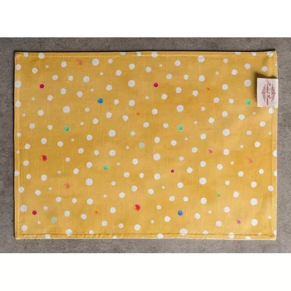 Maison d Hermine Cloth Placemats 100 Cotton Set of 4 Decorative Washable Table Placemat Dining Holidays Buffet Parties amp Wedding Use Summer Picnic  SpringSummer34  Happy Florals  Sweety Set of 4
