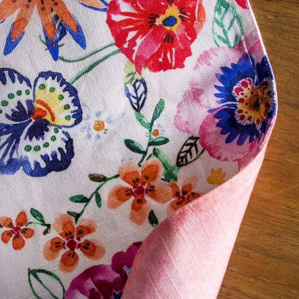 Maison d Hermine Cloth Placemats 100 Cotton Set of 4 Decorative Washable Table Placemat Dining Holidays Buffet Parties amp Wedding Use Summer Picnic  SpringSummer23  Happy Florals  High Summer Set of 4