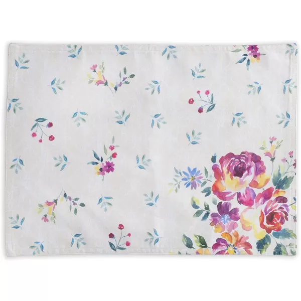 Maison d Hermine Cloth Placemats 100 Cotton Set of 4 Decorative Washable Table Placemat Dining Holidays Buffet Parties amp Wedding Use Summer Picnic  SpringSummer45  Rose Garden Set of 4