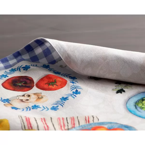 Maison d Hermine Cloth Placemats 100 Cotton Set of 4 Decorative Washable Table Placemat Dining Holidays Buffet Parties amp Wedding Use Summer Picnic  SpringSummer40  Gourmand Set of 4
