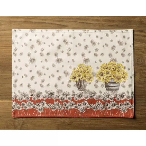 Maison d Hermine Cloth Placemats 100 Cotton Set of 4 Decorative Washable Table Placemat Dining Holidays Buffet Parties amp Wedding Use Summer Picnic  SpringSummer46  Bagatelle Set of 4