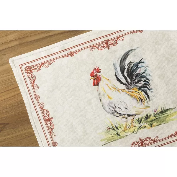 Maison d Hermine Cloth Placemats 100 Cotton Set of 4 Decorative Washable Table Placemat Dining Holidays Buffet Parties amp Wedding Use Summer Picnic  SpringSummer07  Campagne Set of 2