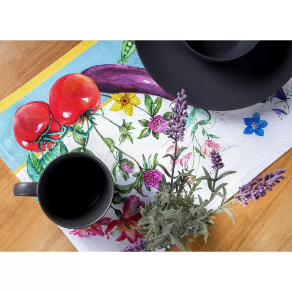 Maison d Hermine Cloth Placemats 100 Cotton Set of 4 Decorative Washable Table Placemat Dining Holidays Buffet Parties amp Wedding Use Summer Picnic  SpringSummer24  Giverny Set of 4
