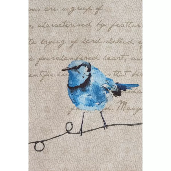 Maison d Hermine Cloth Placemats 100 Cotton Set of 4 Decorative Washable Table Placemat Dining Holidays Buffet Parties amp Wedding Use Summer Picnic  SpringSummer05  Birdies on Wire Set of 2