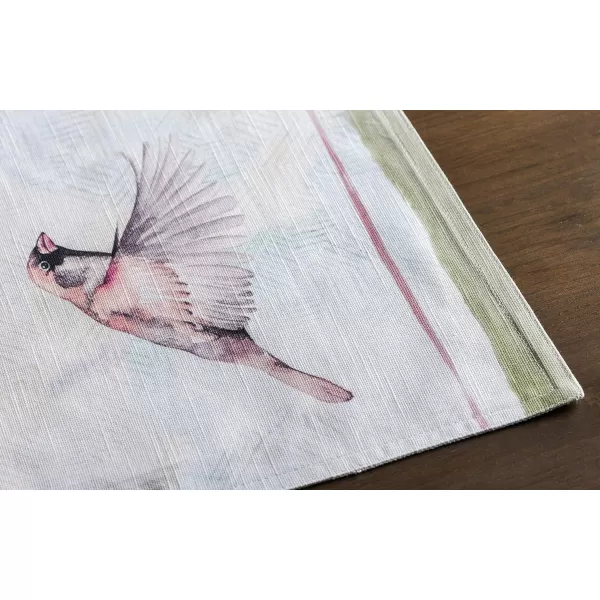 Maison d Hermine Cloth Placemats 100 Cotton Set of 4 Decorative Washable Table Placemat Dining Holidays Buffet Parties amp Wedding Use Summer Picnic  SpringSummer20  Flying Birds Set of 4