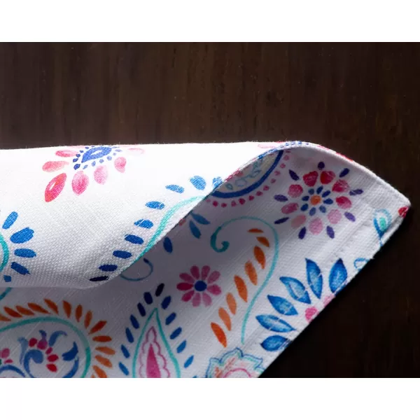 Maison d Hermine Cloth Placemats 100 Cotton Set of 4 Decorative Washable Table Placemat Dining Holidays Buffet Parties amp Wedding Use Summer Picnic  SpringSummer35  Indian Floral Set of 4