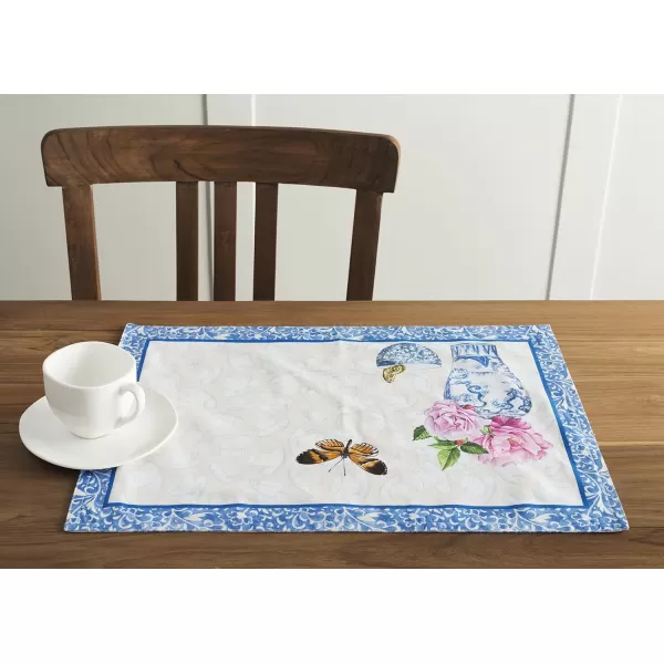 Maison d Hermine Cloth Placemats 100 Cotton Set of 4 Decorative Washable Table Placemat Dining Holidays Buffet Parties amp Wedding Use Summer Picnic  SpringSummer11  Canton Set of 2