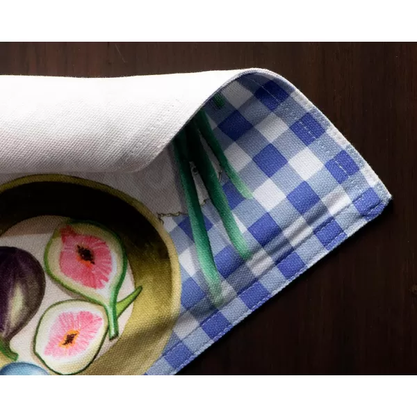 Maison d Hermine Cloth Placemats 100 Cotton Set of 4 Decorative Washable Table Placemat Dining Holidays Buffet Parties amp Wedding Use Summer Picnic  SpringSummer40  Gourmand Set of 4