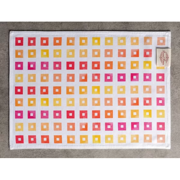 Maison d Hermine Cloth Placemats 100 Cotton Set of 4 Decorative Washable Table Placemat Dining Holidays Buffet Parties amp Wedding Use Summer Picnic  SpringSummer42  Summer Maze Set of 4