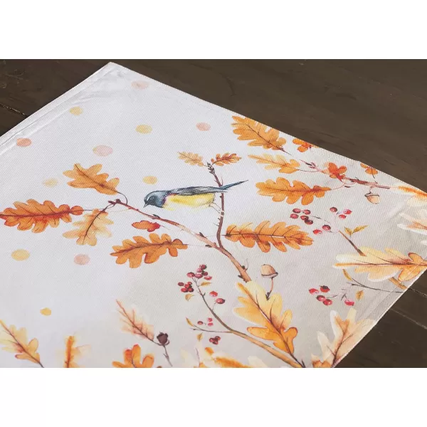 Maison d Hermine Dish Cloth 100 Cotton Set of 3 Quick Drying Dish Towels for Gifts Dining Kitchen Parties amp Tea Versailles  ThanksgivingChristmas13x19 Placemats Set of 4 14  Oak Leaves