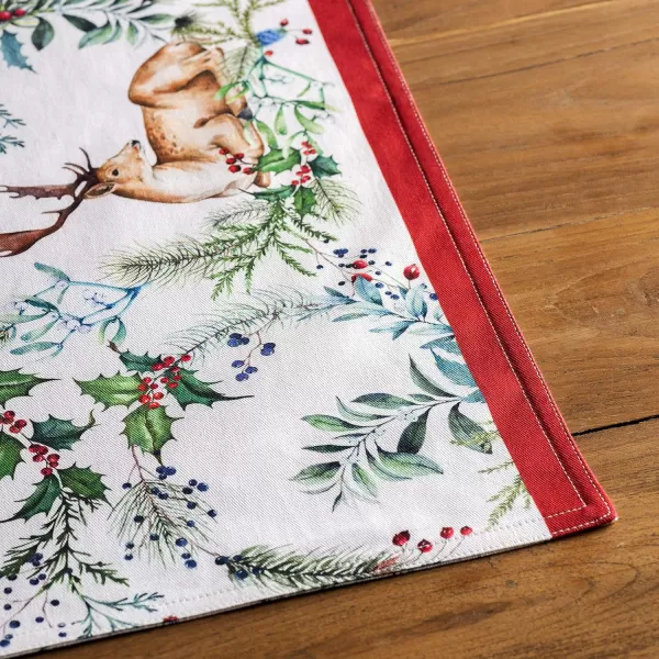 Maison d Hermine Dish Cloth 100 Cotton Set of 3 Quick Drying Dish Towels for Gifts Dining Kitchen Parties amp Tea Versailles  ThanksgivingChristmas13x19 Placemats Set of 4 06  Holly Time