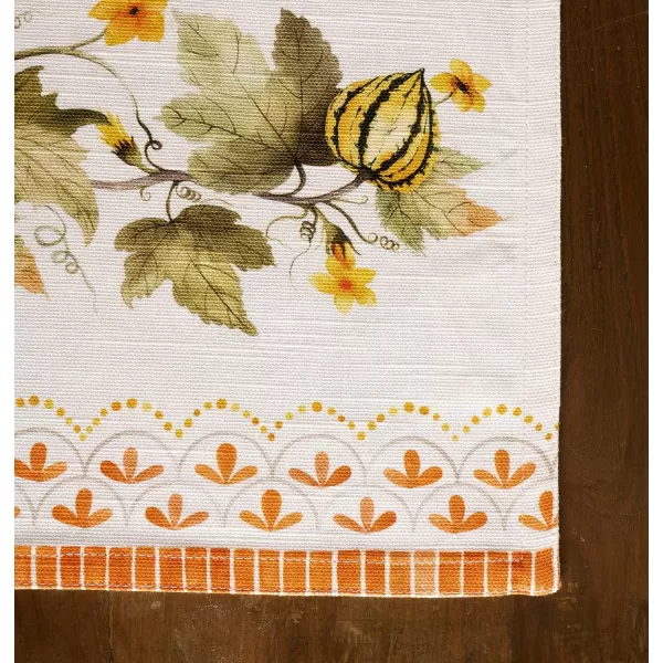 Maison d Hermine Dish Cloth 100 Cotton Set of 3 Quick Drying Dish Towels for Gifts Dining Kitchen Parties amp Tea Versailles  ThanksgivingChristmas13x19 Placemats Set of 4 24  Pumpkin Garden  Cloudy Cream