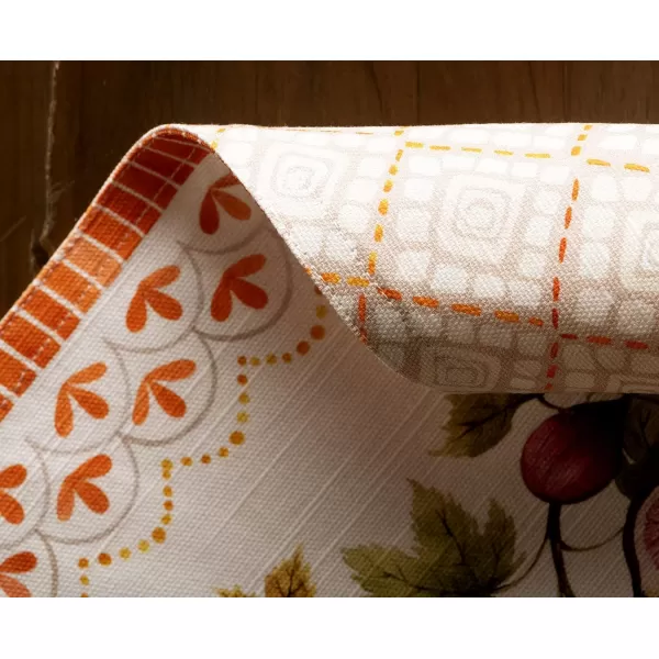 Maison d Hermine Dish Cloth 100 Cotton Set of 3 Quick Drying Dish Towels for Gifts Dining Kitchen Parties amp Tea Versailles  ThanksgivingChristmas13x19 Placemats Set of 4 24  Pumpkin Garden  Cloudy Cream