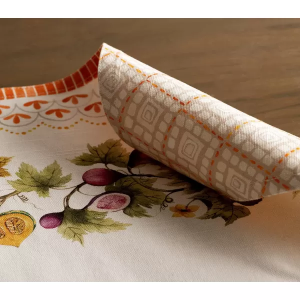 Maison d Hermine Dish Cloth 100 Cotton Set of 3 Quick Drying Dish Towels for Gifts Dining Kitchen Parties amp Tea Versailles  ThanksgivingChristmas13x19 Placemats Set of 4 24  Pumpkin Garden  Cloudy Cream