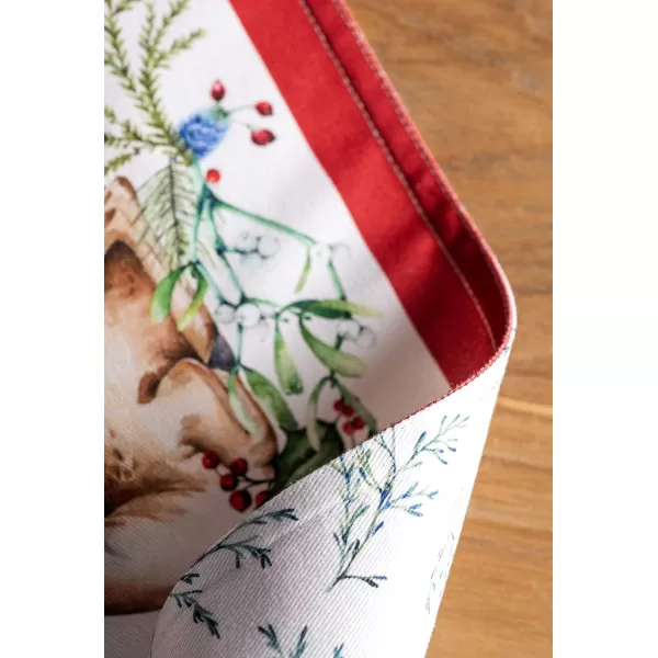 Maison d Hermine Dish Cloth 100 Cotton Set of 3 Quick Drying Dish Towels for Gifts Dining Kitchen Parties amp Tea Versailles  ThanksgivingChristmas13x19 Placemats Set of 4 06  Holly Time