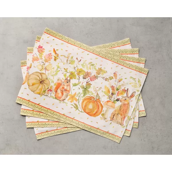 Maison d Hermine Dish Cloth 100 Cotton Set of 3 Quick Drying Dish Towels for Gifts Dining Kitchen Parties amp Tea Versailles  ThanksgivingChristmas13x19 Placemats Set of 4 39  Pumpkin Passion