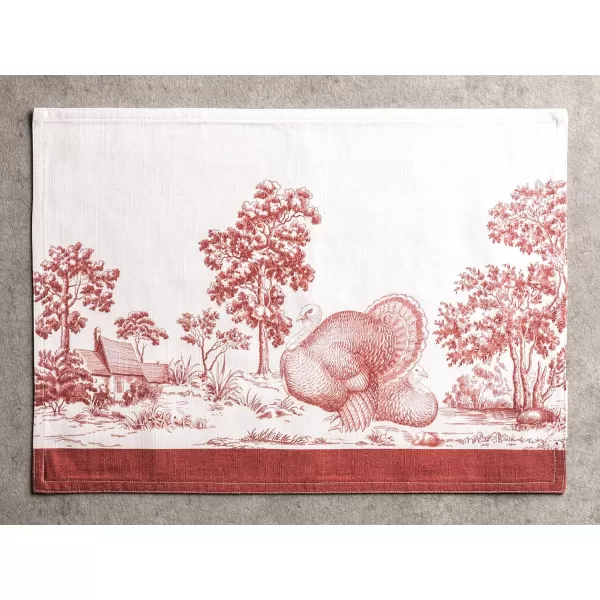 Maison d Hermine Dish Cloth 100 Cotton Set of 3 Quick Drying Dish Towels for Gifts Dining Kitchen Parties amp Tea Versailles  ThanksgivingChristmas13x19 Placemats Set of 4 38  Holy Jouy  Red