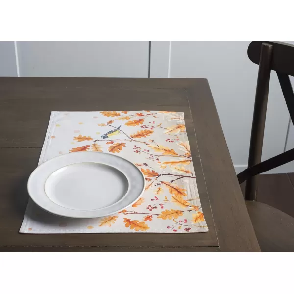 Maison d Hermine Dish Cloth 100 Cotton Set of 3 Quick Drying Dish Towels for Gifts Dining Kitchen Parties amp Tea Versailles  ThanksgivingChristmas13x19 Placemats Set of 4 14  Oak Leaves