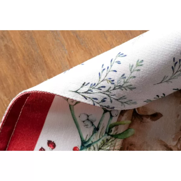 Maison d Hermine Dish Cloth 100 Cotton Set of 3 Quick Drying Dish Towels for Gifts Dining Kitchen Parties amp Tea Versailles  ThanksgivingChristmas13x19 Placemats Set of 4 06  Holly Time