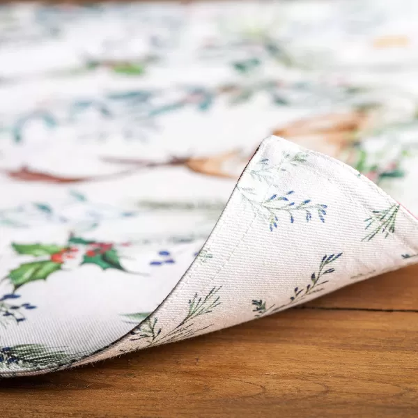 Maison d Hermine Dish Cloth 100 Cotton Set of 3 Quick Drying Dish Towels for Gifts Dining Kitchen Parties amp Tea Versailles  ThanksgivingChristmas13x19 Placemats Set of 4 06  Holly Time