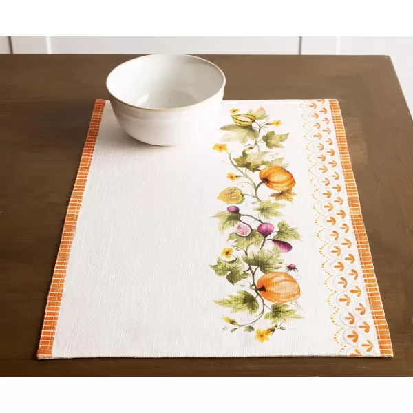 Maison d Hermine Dish Cloth 100 Cotton Set of 3 Quick Drying Dish Towels for Gifts Dining Kitchen Parties amp Tea Versailles  ThanksgivingChristmas13x19 Placemats Set of 4 24  Pumpkin Garden  Cloudy Cream