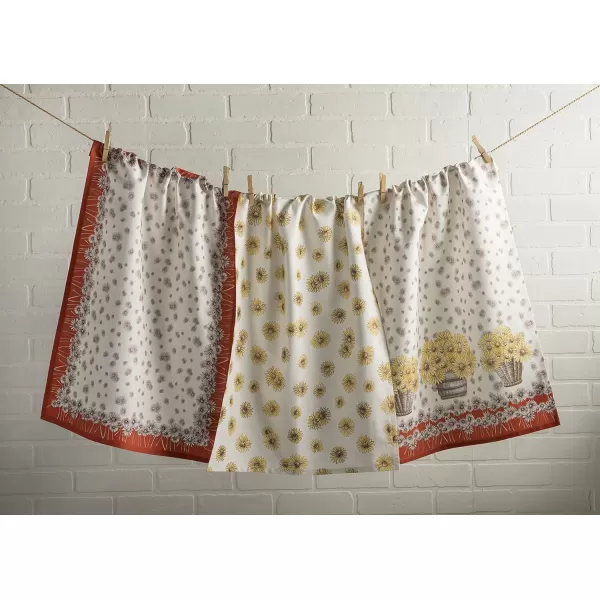Maison d Hermine Dish Cloth 100 Cotton Set of 3 Quick Drying Dish Towels for Gifts Dining Kitchen Parties amp Tea Versailles  ThanksgivingChristmas20x2750 Kitchen Towel Set of 3 21  Bagatelle