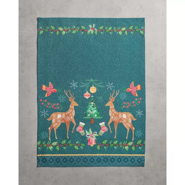 Maison d Hermine Dish Cloth 100 Cotton Set of 3 Quick Drying Dish Towels for Gifts Dining Kitchen Parties amp Tea Versailles  ThanksgivingChristmas20x2750 Kitchen Towel Set of 3 47  Hygge Christmas