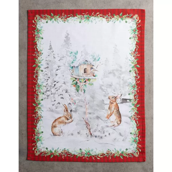 Maison d Hermine Dish Cloth 100 Cotton Set of 3 Quick Drying Dish Towels for Gifts Dining Kitchen Parties amp Tea Versailles  ThanksgivingChristmas20x2750 Kitchen Towel Set of 3 32  Christmas Tradition