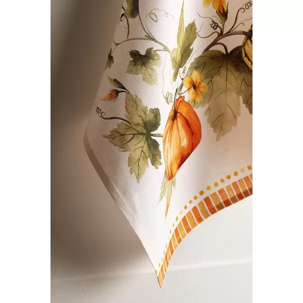 Maison d Hermine Dish Cloth 100 Cotton Set of 3 Quick Drying Dish Towels for Gifts Dining Kitchen Parties amp Tea Versailles  ThanksgivingChristmas20x2750 Kitchen Towel Set of 3 24  Pumpkin Garden  Cloudy Cream