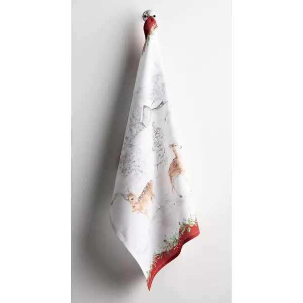 Maison d Hermine Dish Cloth 100 Cotton Set of 3 Quick Drying Dish Towels for Gifts Dining Kitchen Parties amp Tea Versailles  ThanksgivingChristmas20x2750 Kitchen Towel Set of 3 32  Christmas Tradition