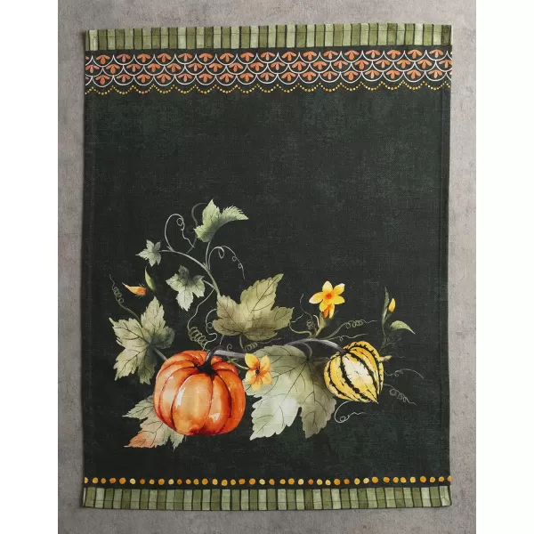 Maison d Hermine Dish Cloth 100 Cotton Set of 3 Quick Drying Dish Towels for Gifts Dining Kitchen Parties amp Tea Versailles  ThanksgivingChristmas20x2750 Kitchen Towel Set of 3 20  Pumpkin Garden  Dark Green