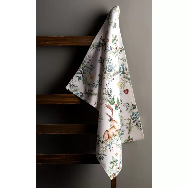 Maison d Hermine Dish Cloth 100 Cotton Set of 3 Quick Drying Dish Towels for Gifts Dining Kitchen Parties amp Tea Versailles  ThanksgivingChristmas20x2750 Kitchen Towel Set of 3 06  Holly Time
