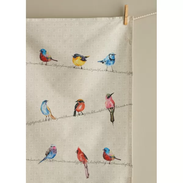 Maison d Hermine Dish Cloth 100 Cotton Set of 3 Quick Drying Dish Towels for Gifts Restaurant Dining Kitchen Parties amp Tea Citrus  SpringSummer01  Birdies on Wire Pack of 2