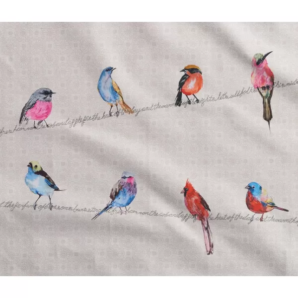 Maison d Hermine Dish Cloth 100 Cotton Set of 3 Quick Drying Dish Towels for Gifts Restaurant Dining Kitchen Parties amp Tea Citrus  SpringSummer01  Birdies on Wire Pack of 2
