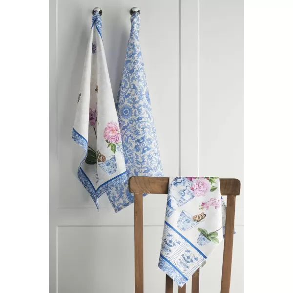 Maison d Hermine Dish Cloth 100 Cotton Set of 3 Quick Drying Dish Towels for Gifts Restaurant Dining Kitchen Parties amp Tea Citrus  SpringSummer02  Canton Pack of 3