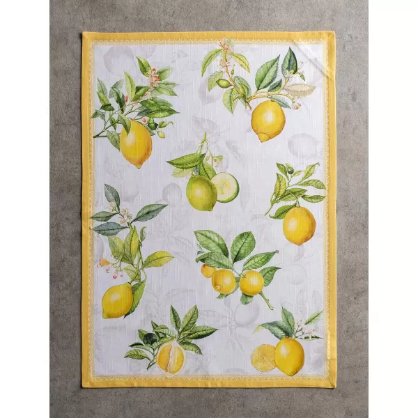 Maison d Hermine Dish Cloth 100 Cotton Set of 3 Quick Drying Dish Towels for Gifts Restaurant Dining Kitchen Parties amp Tea Citrus  SpringSummer03  Limoncello Pack of 3