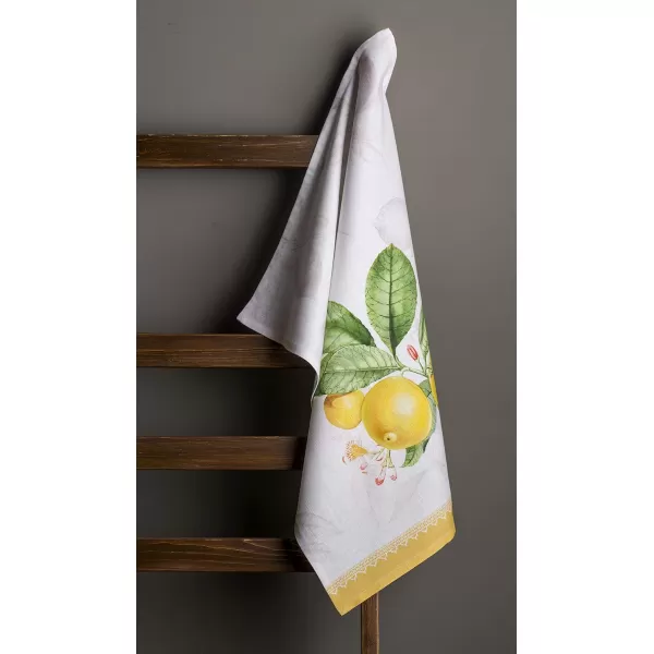 Maison d Hermine Dish Cloth 100 Cotton Set of 3 Quick Drying Dish Towels for Gifts Restaurant Dining Kitchen Parties amp Tea Citrus  SpringSummer03  Limoncello Pack of 3