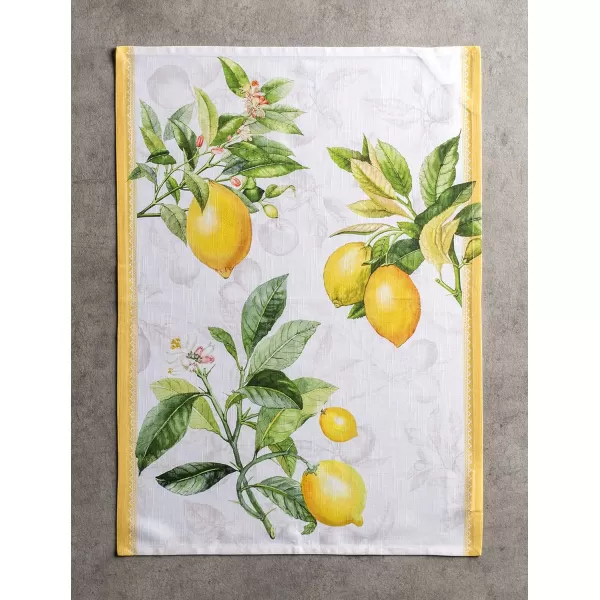 Maison d Hermine Dish Cloth 100 Cotton Set of 3 Quick Drying Dish Towels for Gifts Restaurant Dining Kitchen Parties amp Tea Citrus  SpringSummer03  Limoncello Pack of 3