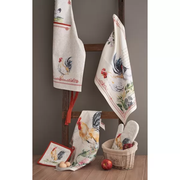 Maison d Hermine Dish Cloth 100 Cotton Set of 3 Quick Drying Dish Towels for Gifts Restaurant Dining Kitchen Parties amp Tea Citrus  SpringSummer06  Campagne  Basse Cour Pack of 2