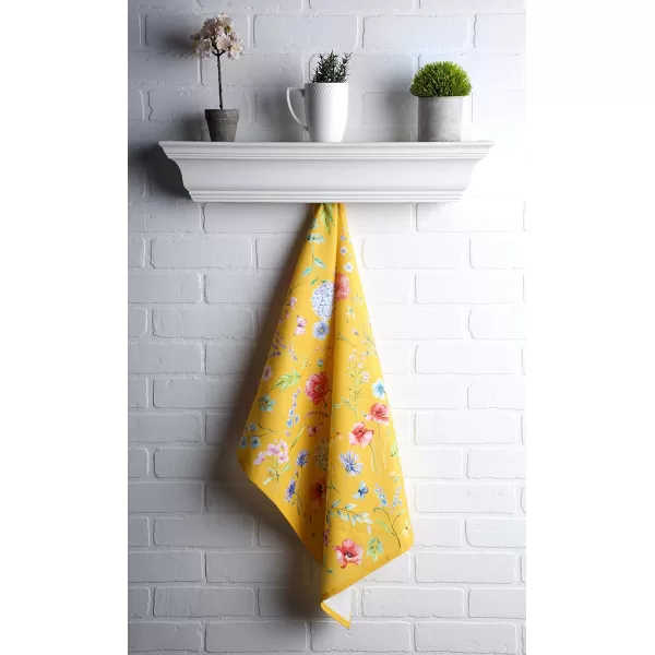 Maison d Hermine Dish Cloth 100 Cotton Set of 3 Quick Drying Dish Towels for Gifts Restaurant Dining Kitchen Parties amp Tea Citrus  SpringSummer14  Just Floral Pack of 3