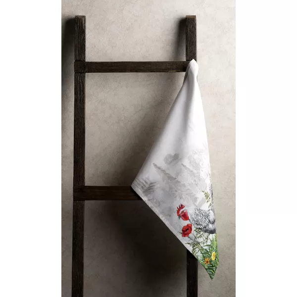 Maison d Hermine Dish Cloth 100 Cotton Set of 3 Quick Drying Dish Towels for Gifts Restaurant Dining Kitchen Parties amp Tea Citrus  SpringSummer18  Basse Cour Pack of 3