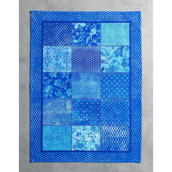 Maison d Hermine Dish Cloth 100 Cotton Set of 3 Quick Drying Dish Towels for Gifts Restaurant Dining Kitchen Parties amp Tea Citrus  SpringSummer24  Indigo Love Pack of 3