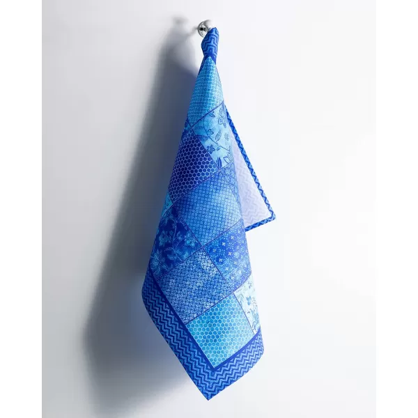 Maison d Hermine Dish Cloth 100 Cotton Set of 3 Quick Drying Dish Towels for Gifts Restaurant Dining Kitchen Parties amp Tea Citrus  SpringSummer24  Indigo Love Pack of 3