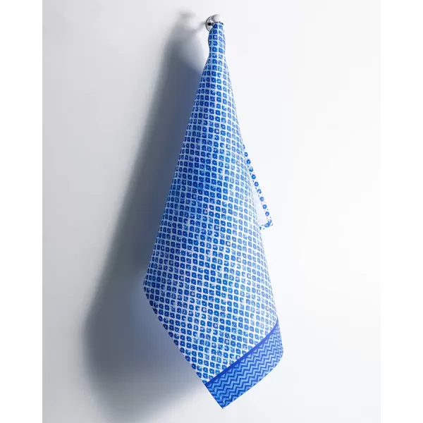 Maison d Hermine Dish Cloth 100 Cotton Set of 3 Quick Drying Dish Towels for Gifts Restaurant Dining Kitchen Parties amp Tea Citrus  SpringSummer24  Indigo Love Pack of 3