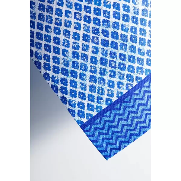 Maison d Hermine Dish Cloth 100 Cotton Set of 3 Quick Drying Dish Towels for Gifts Restaurant Dining Kitchen Parties amp Tea Citrus  SpringSummer24  Indigo Love Pack of 3