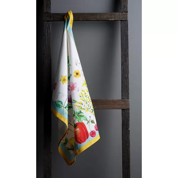 Maison d Hermine Dish Cloth 100 Cotton Set of 3 Quick Drying Dish Towels for Gifts Restaurant Dining Kitchen Parties amp Tea Citrus  SpringSummer30  Giverny Pack of 3