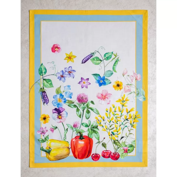 Maison d Hermine Dish Cloth 100 Cotton Set of 3 Quick Drying Dish Towels for Gifts Restaurant Dining Kitchen Parties amp Tea Citrus  SpringSummer30  Giverny Pack of 3